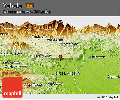 Physical Panoramic Map of Yahala