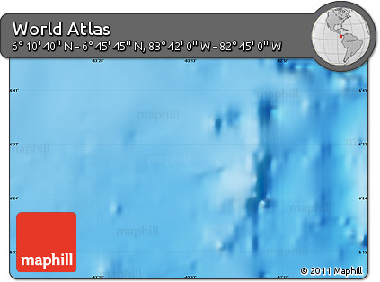 Physical Map of the Area around 6° 28' 13" N, 83° 13' 29" W