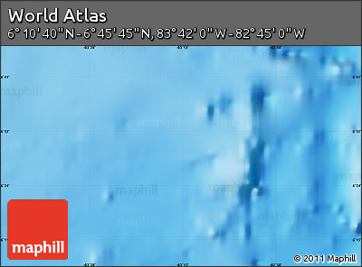 Physical Map of the Area around 6° 28' 13" N, 83° 13' 29" W