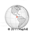 Outline Map of the Area around 6° 28' 13" N, 84° 4' 29" W, rectangular outline