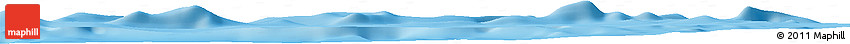 Shaded Relief Horizon Map of the Area around 6° 28' 13" N, 85° 46' 30" W