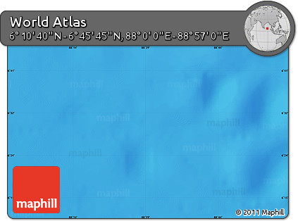 Physical Map of the Area around 6° 28' 13" N, 88° 28' 29" E