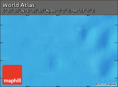 Physical Map of the Area around 6° 28' 13" N, 88° 28' 29" E