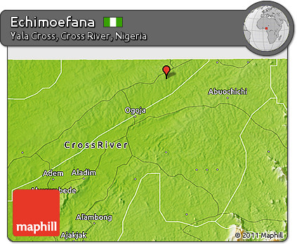 Physical 3D Map of Echimoefana