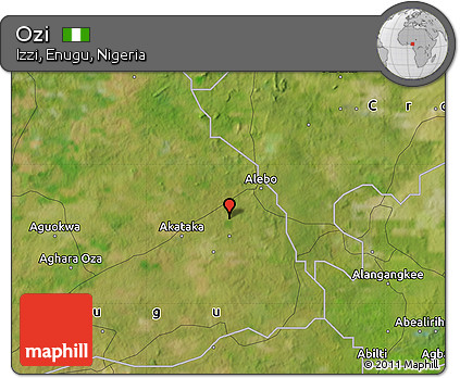 Satellite Map of Ozi