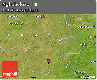 Satellite Map of Ngbabeluzo