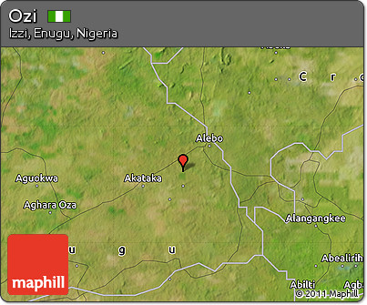 Satellite Map of Ozi