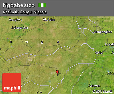 Satellite Map of Ngbabeluzo