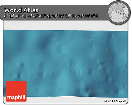 Satellite 3D Map of the Area around 6° 28' 13" N, 91° 1' 30" E