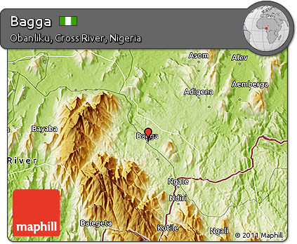 Physical 3D Map of Bagga