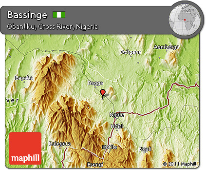 Physical 3D Map of Bassinge