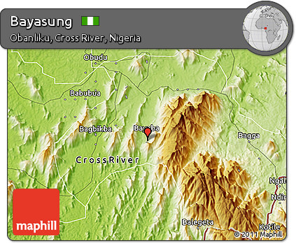 Physical 3D Map of Bayasung