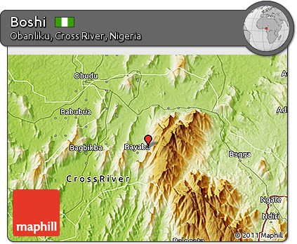 Physical 3D Map of Boshi