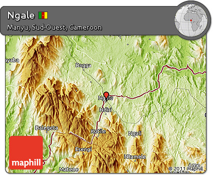 Physical 3D Map of Ngale