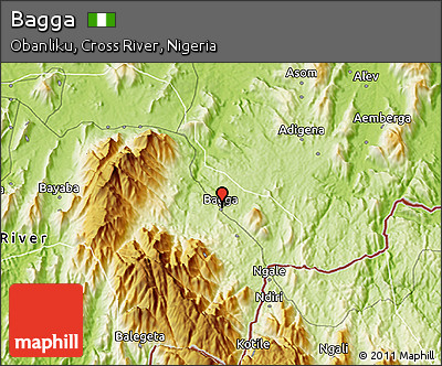 Physical 3D Map of Bagga