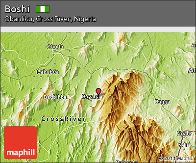 Physical 3D Map of Boshi