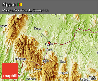 Physical 3D Map of Ngale