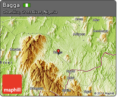 Physical 3D Map of Bagga