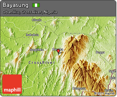 Physical 3D Map of Bayasung
