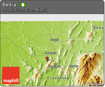 Physical 3D Map of Bedia