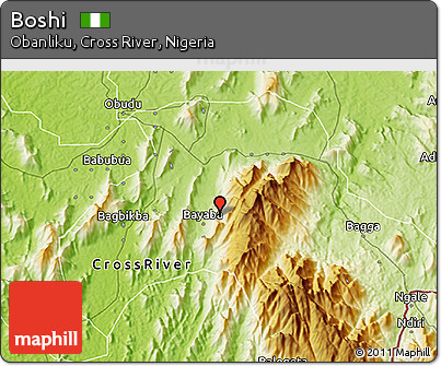 Physical 3D Map of Boshi