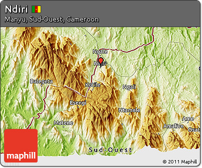 Physical 3D Map of Ndiri