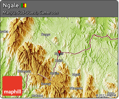 Physical 3D Map of Ngale
