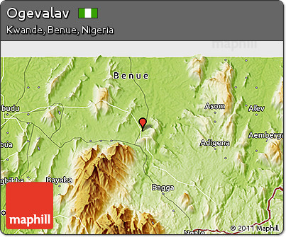 Physical 3D Map of Ogevalav