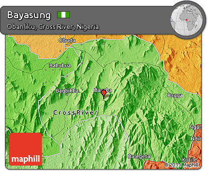 Political 3D Map of Bayasung