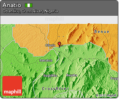 Political 3D Map of Anatio