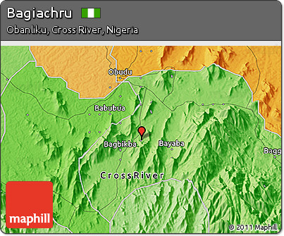 Political 3D Map of Bagiachru