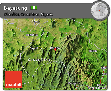 Satellite 3D Map of Bayasung