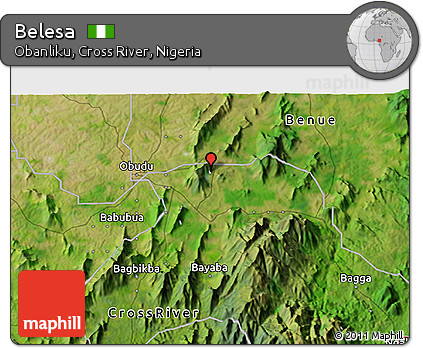 Satellite 3D Map of Belesa