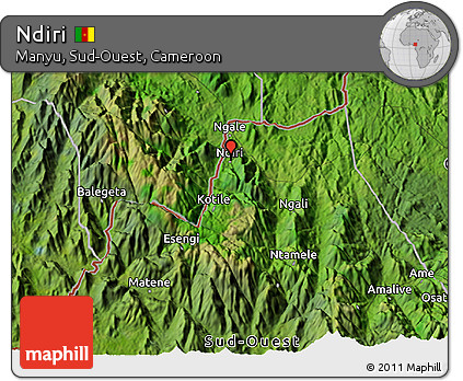 Satellite 3D Map of Ndiri