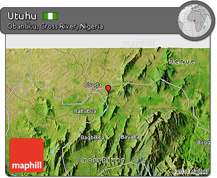 Satellite 3D Map of Utuhu