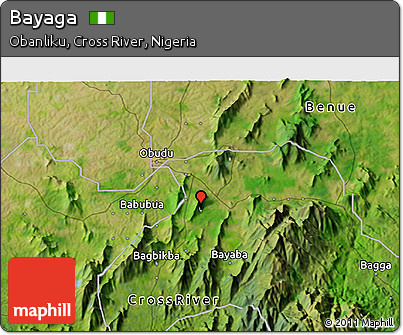 Satellite 3D Map of Bayaga