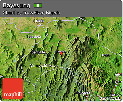 Satellite 3D Map of Bayasung