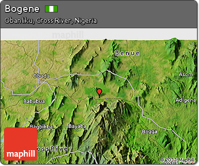 Satellite 3D Map of Bogene