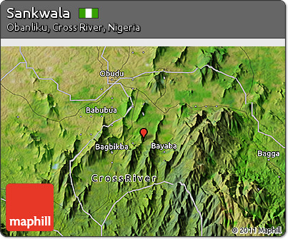 Satellite 3D Map of Sankwala