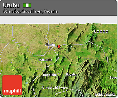 Satellite 3D Map of Utuhu