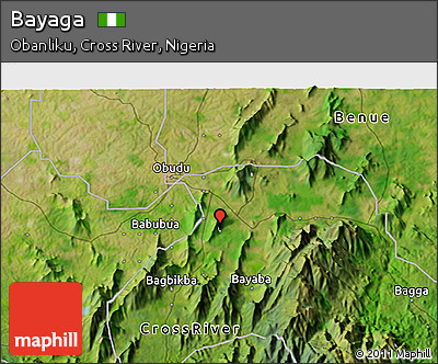 Satellite 3D Map of Bayaga