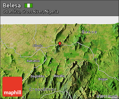 Satellite 3D Map of Belesa