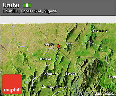 Satellite 3D Map of Utuhu