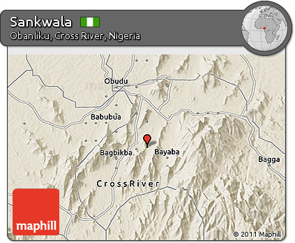 Shaded Relief 3D Map of Sankwala