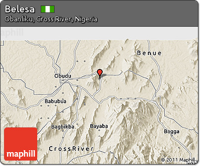 Shaded Relief 3D Map of Belesa