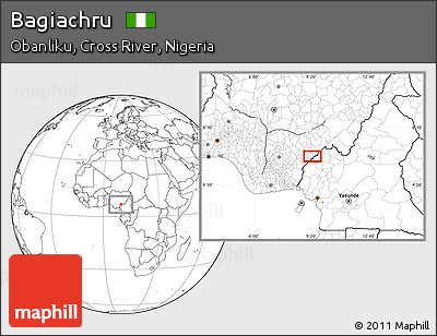 Blank Location Map of Bagiachru