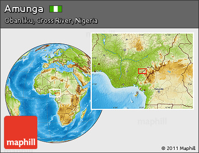 Physical Location Map of Amunga
