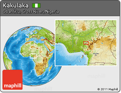 Physical Location Map of Kakulaka