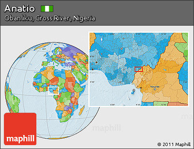 Political Location Map of Anatio