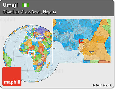 Political Location Map of Umaji
